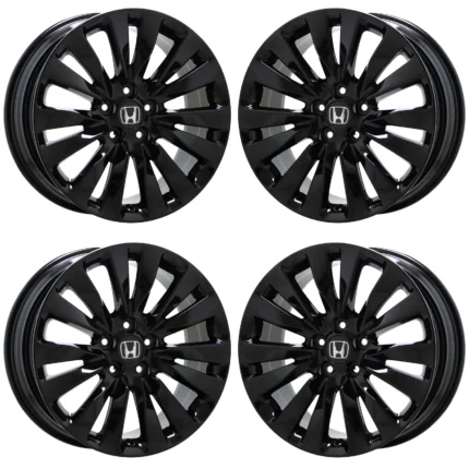 19" Acura RLX Gloss Black wheels rims Factory OEM set 71824