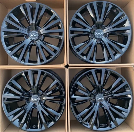 19" Infiniti Infinity Q50 Q40 Q60 OEM Gloss Black Wheels Rims Factory Stocks OEM