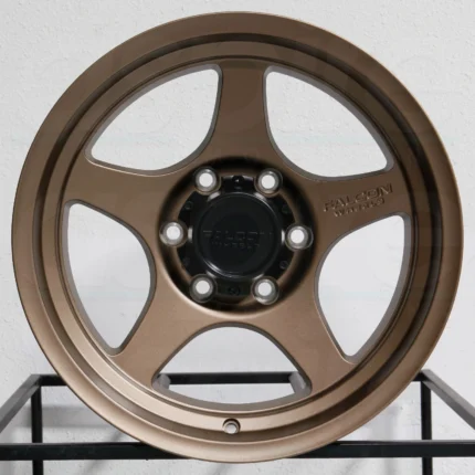 17x9 Falcon T2 6x139.7 0 Full Matte Bronze Wheels Rims Set(4) 106.3